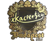 Sticker | xKacpersky (Gold) | Budapest 2025 image