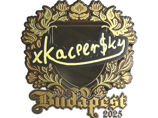 Sticker | xKacpersky (Gold) | Budapest 2025