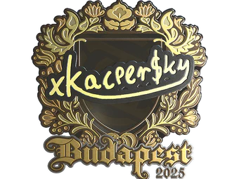 Sticker | xKacpersky (Gold) | Budapest 2025 image
