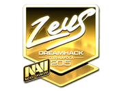 Sticker | Zeus (Gold) | Cluj-Napoca 2015 image