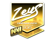 Sticker | Zeus (Gold) | Cluj-Napoca 2015 image