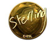 Sticker | sterling (Gold) | Katowice 2019 image