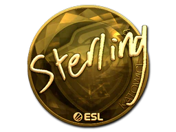 Sticker | sterling (Gold) | Katowice 2019 image