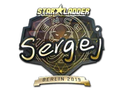 Sticker | sergej (Gold) | Berlin 2019 image