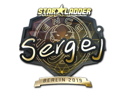 Sticker | sergej (Gold) | Berlin 2019 image