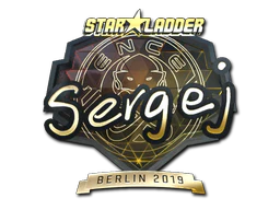 Sticker | sergej (Gold) | Berlin 2019 image