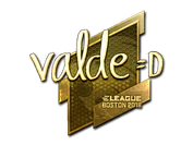 Sticker | v4lde (Gold) | Boston 2018 image