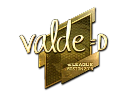 Sticker | v4lde (Gold) | Boston 2018 image