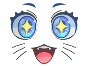Sticker | Kawaii Eyes (Glitter) image