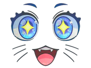 Sticker | Kawaii Eyes (Glitter) image