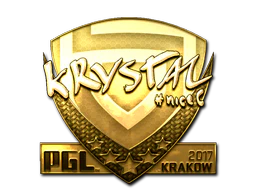 Sticker | kRYSTAL (Gold) | Krakow 2017 image