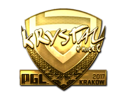 Sticker | kRYSTAL (Gold) | Krakow 2017 image