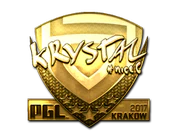 Sticker | kRYSTAL (Gold) | Krakow 2017 image
