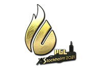Sticker | Copenhagen Flames (Gold) | Stockholm 2021 image