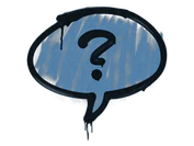 Sealed Graffiti | Question Mark (Monarch Blue) image