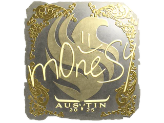 Sticker | m0NESY (Gold) | Austin 2025