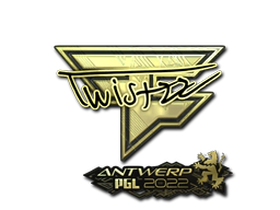 Sticker | Twistzz (Gold) | Antwerp 2022 image