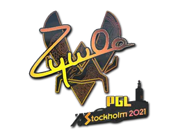 Sticker | ZywOo (Holo) | Stockholm 2021 image