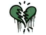 Sealed Graffiti | Broken Heart (Jungle Green) image