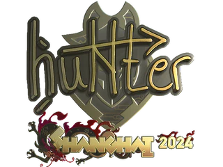 Sticker | huNter- (Gold) | Shanghai 2024