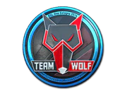 Sticker | MTS GameGod Wolf (Foil) | Cologne 2014 image