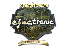 Sticker | electronic (Gold) | Berlin 2019 image
