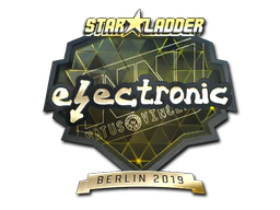 Sticker | electronic (Gold) | Berlin 2019 image