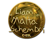 Sticker | malta (Gold) | Katowice 2019 image