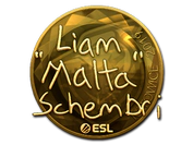 Sticker | malta (Gold) | Katowice 2019 image