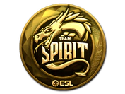 Sticker | Team Spirit (Gold) | Katowice 2019 image