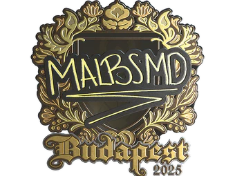 Sticker | malbsMd (Gold) | Budapest 2025 image