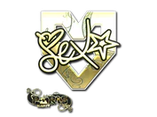 Sticker | dexter (Gold) | Paris 2023 image