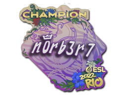 Sticker | n0rb3r7 (Champion) | Rio 2022 image