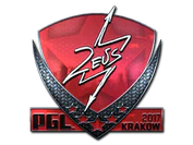 Sticker | Zeus (Foil) | Krakow 2017 image