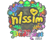 Sticker | n1ssim (Holo) | Budapest 2025 image
