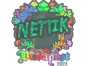 Sticker | nettik (Holo) | Budapest 2025 image