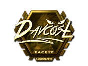 Sticker | DavCost (Gold) | London 2018 image