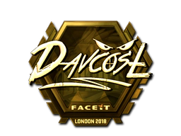 Sticker | DavCost (Gold) | London 2018 image