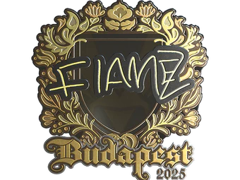 Sticker | FlameZ (Gold) | Budapest 2025 image