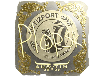 Sticker | Plopski (Gold) | Austin 2025 image