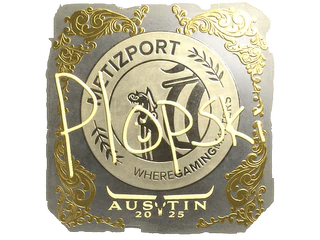 Sticker | Plopski (Gold) | Austin 2025