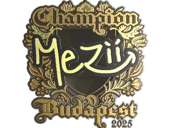 Sticker | mezii (Gold, Champion) | Budapest 2025 image
