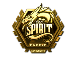 Sticker | Team Spirit (Gold) | London 2018 image