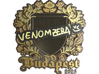 Sticker | venomzera (Gold) | Budapest 2025