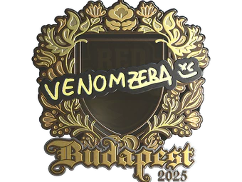 Sticker | venomzera (Gold) | Budapest 2025 image
