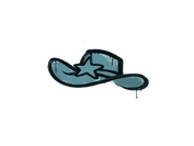 Sealed Graffiti | Sheriff (Wire Blue) image