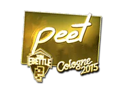 Sticker | peet (Gold) | Cologne 2015 image