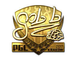 Sticker | gob b (Gold) | Krakow 2017 image