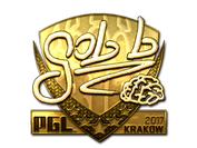 Sticker | gob b (Gold) | Krakow 2017 image