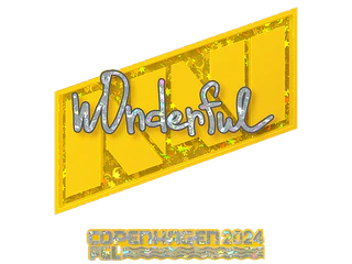 Sticker | w0nderful (Glitter) | Copenhagen 2024